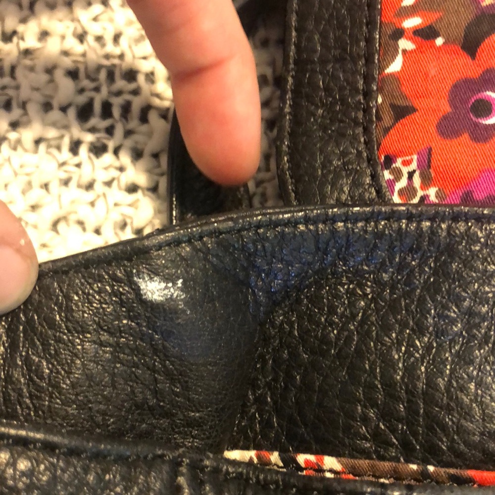 Black Quilted Leather Backpack - image 4